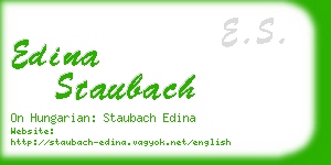 edina staubach business card